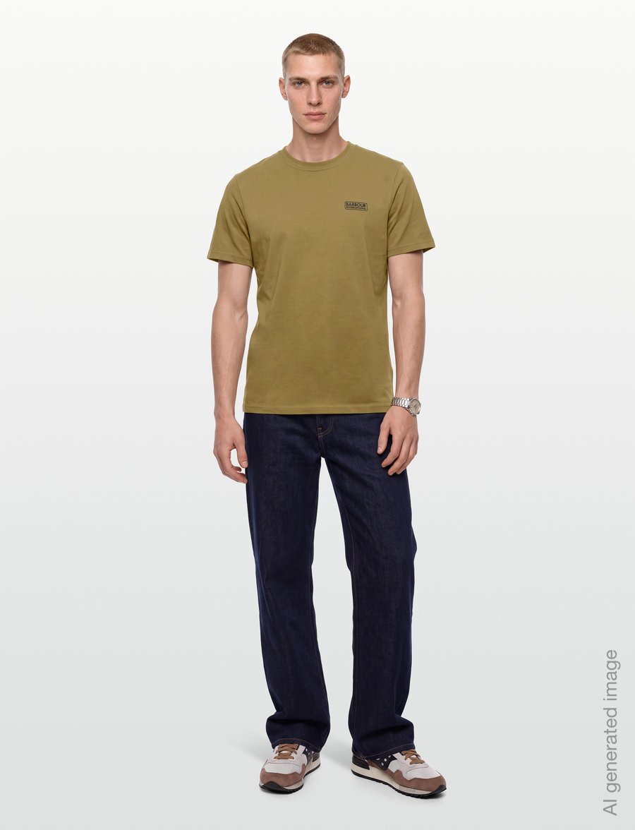 Barbour - B.Intl Small Logo T-Shirt - kurzärmelig - butternut - 0