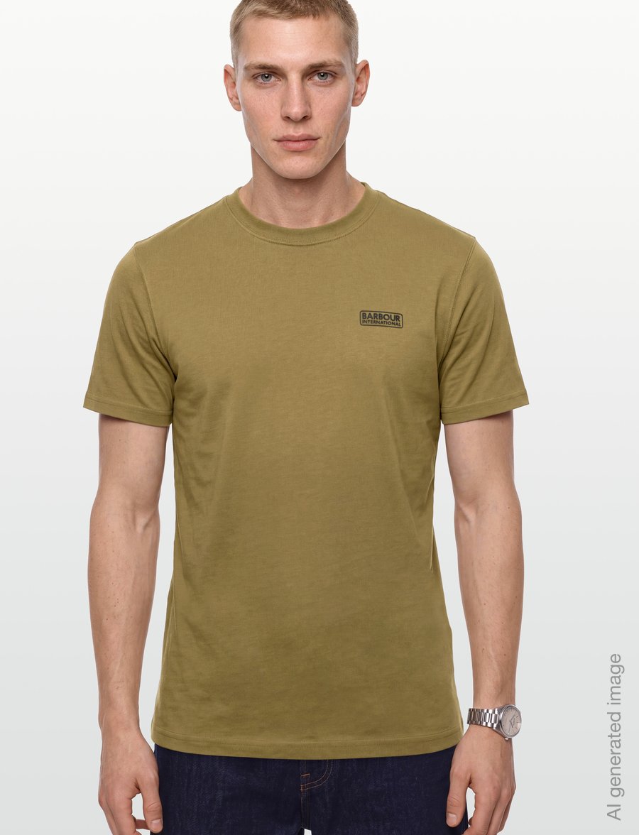 Barbour - B.Intl Small Logo T-Shirt - kurzärmelig - butternut - 3