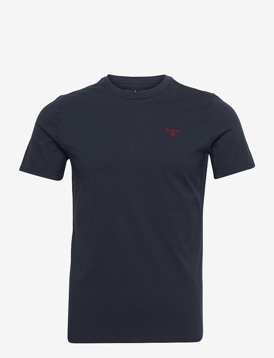 Barbour - Barbour Essential Sports T-Shirt - kurzärmelige t-shirts - navy - 1