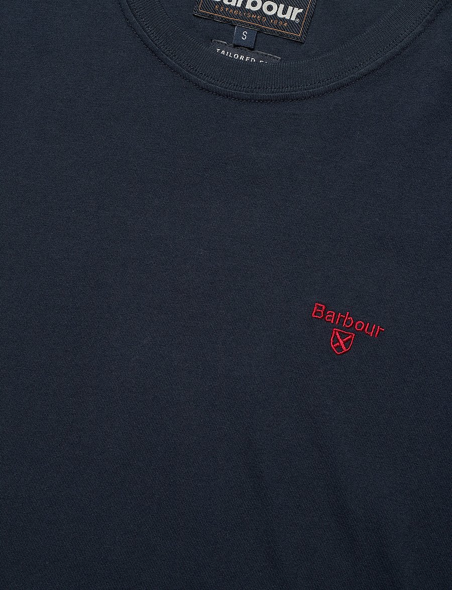 Barbour - Barbour Essential Sports T-Shirt - kurzärmelige t-shirts - navy - 5