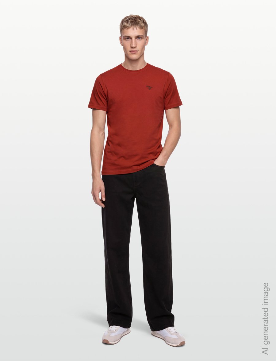 Barbour - Barbour Essential Sports T-Shirt - lühikeste varrukatega t-särgid - russet - 0