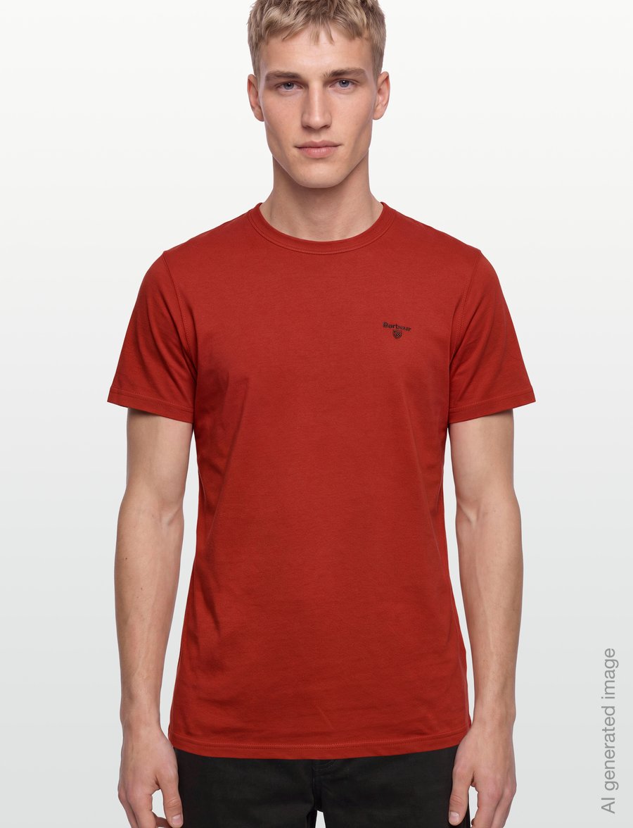 Barbour - Barbour Essential Sports T-Shirt - lühikeste varrukatega t-särgid - russet - 3