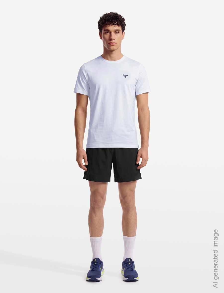 Barbour - Barbour Essential Sports T-Shirt - korte mouwen - white - 0