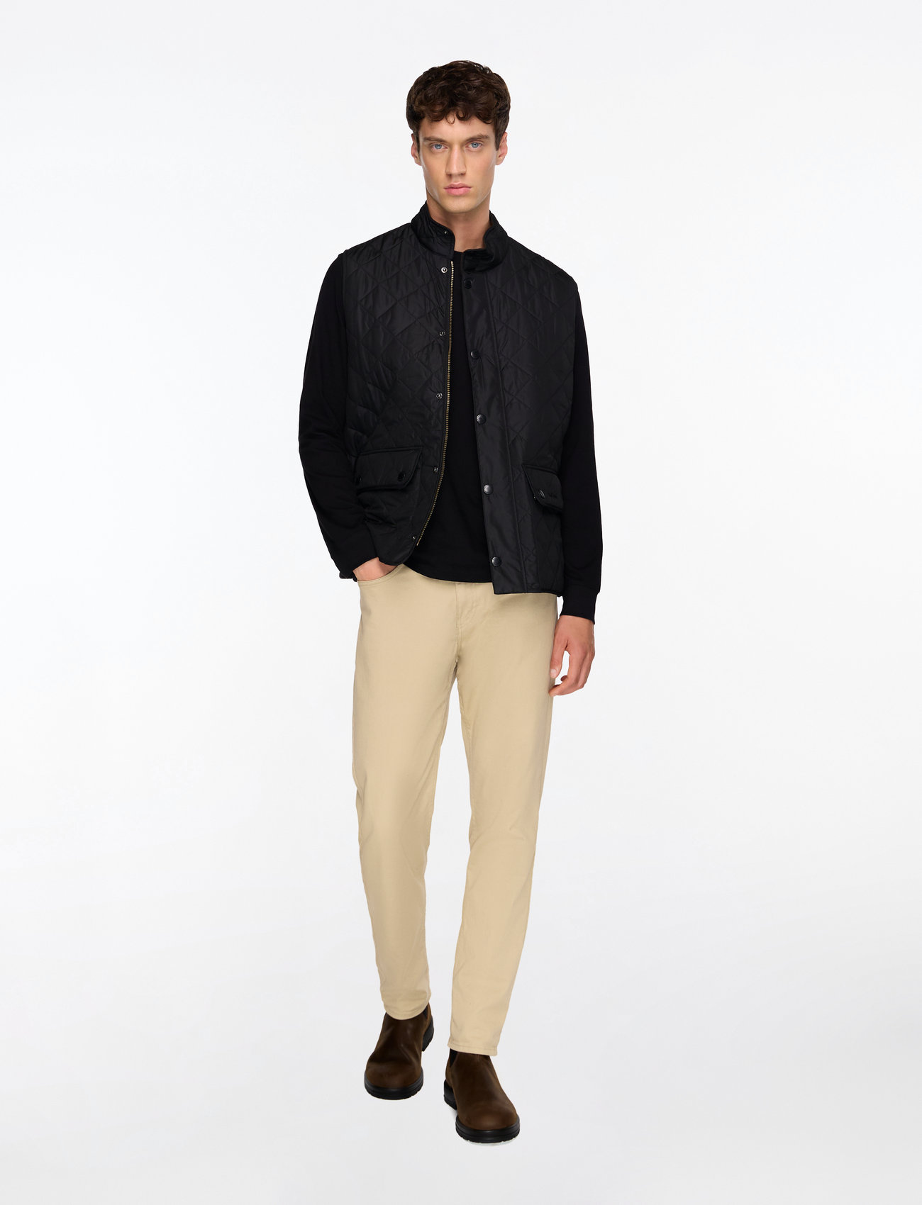 Barbour - B.Intl L/S Logo Tee - t-shirts à manches longues - black - 2