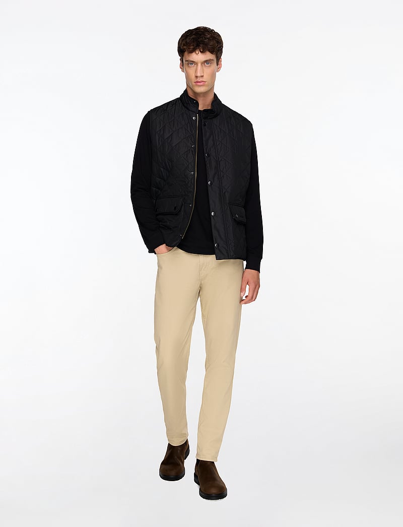 Barbour - B.Intl L/S Logo Tee - t-shirts à manches longues - black - 2