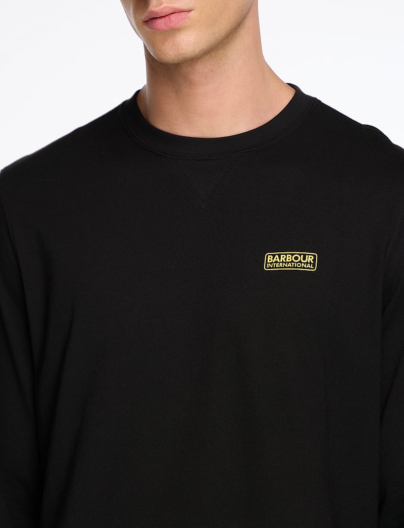 Barbour - B.Intl L/S Logo Tee - t-shirts à manches longues - black - 5