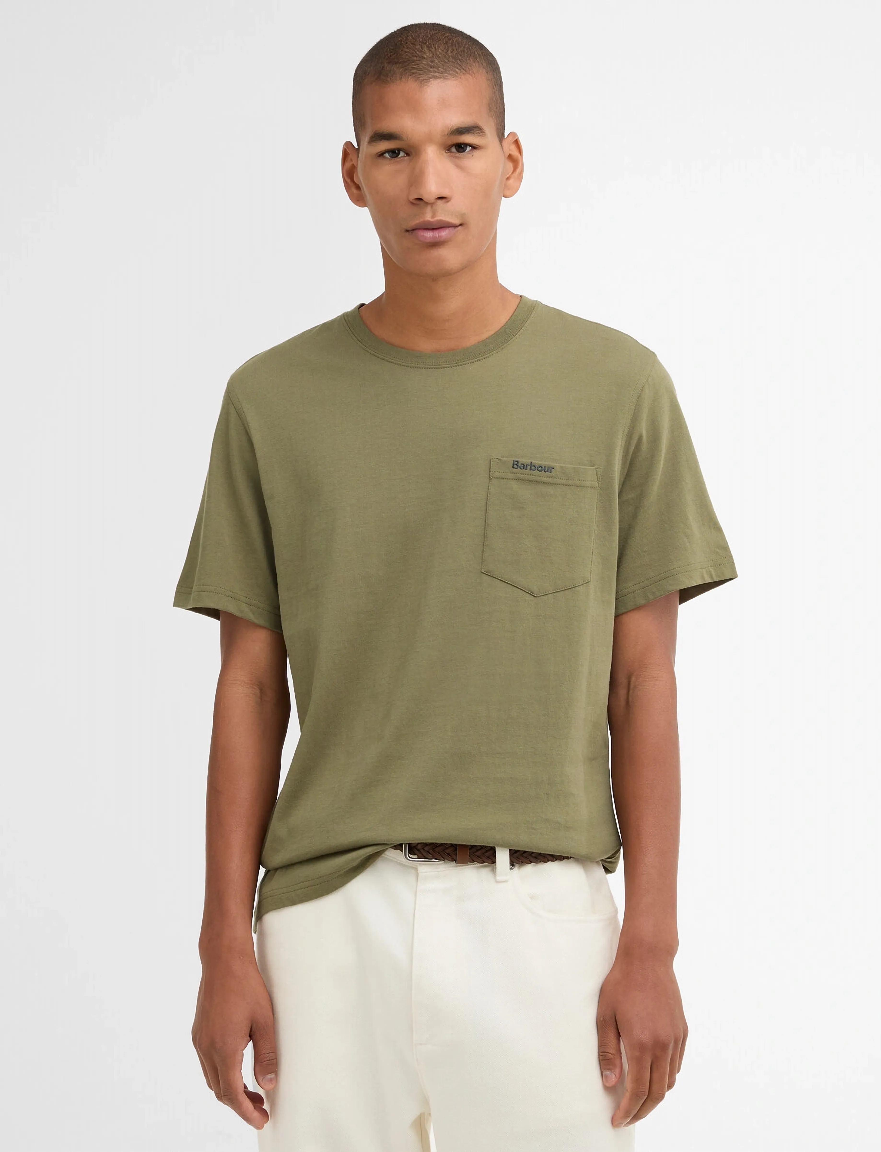 Barbour Barbour Langdon Pocket - Kortærmede T-shirts - GREY OLIVE / khaki/green