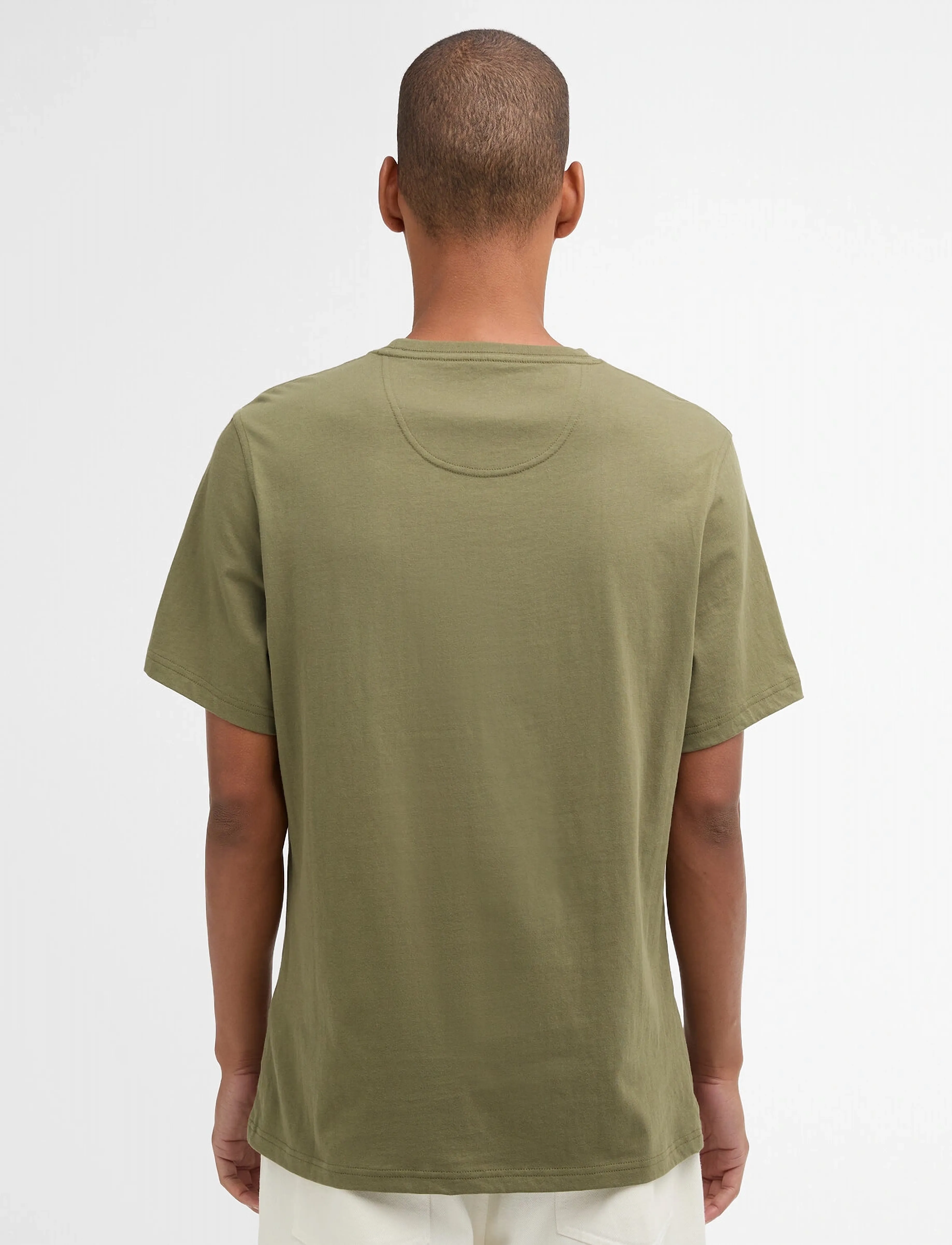 Barbour - Barbour Langdon Pocket - short-sleeved t-shirts - grey olive - 2
