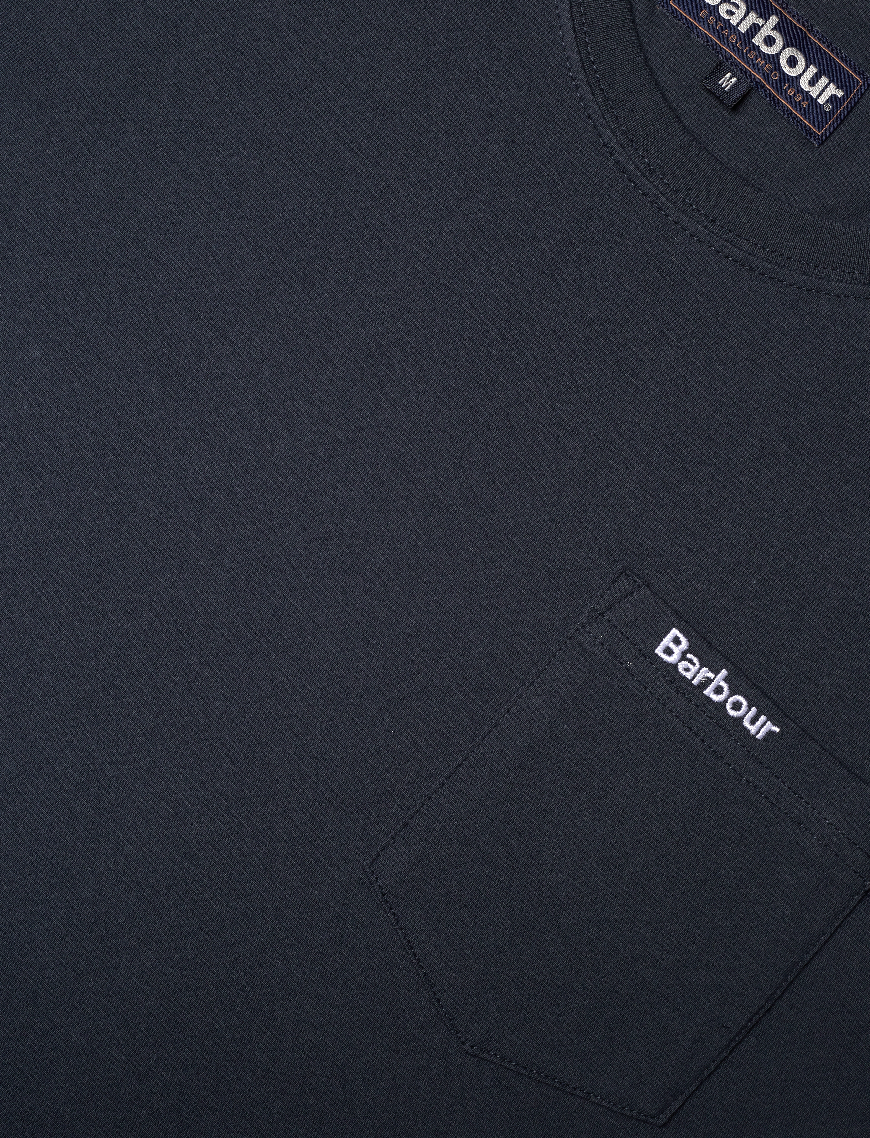 Barbour - Barbour Langdon Pocket - short-sleeved t-shirts - navy - 5