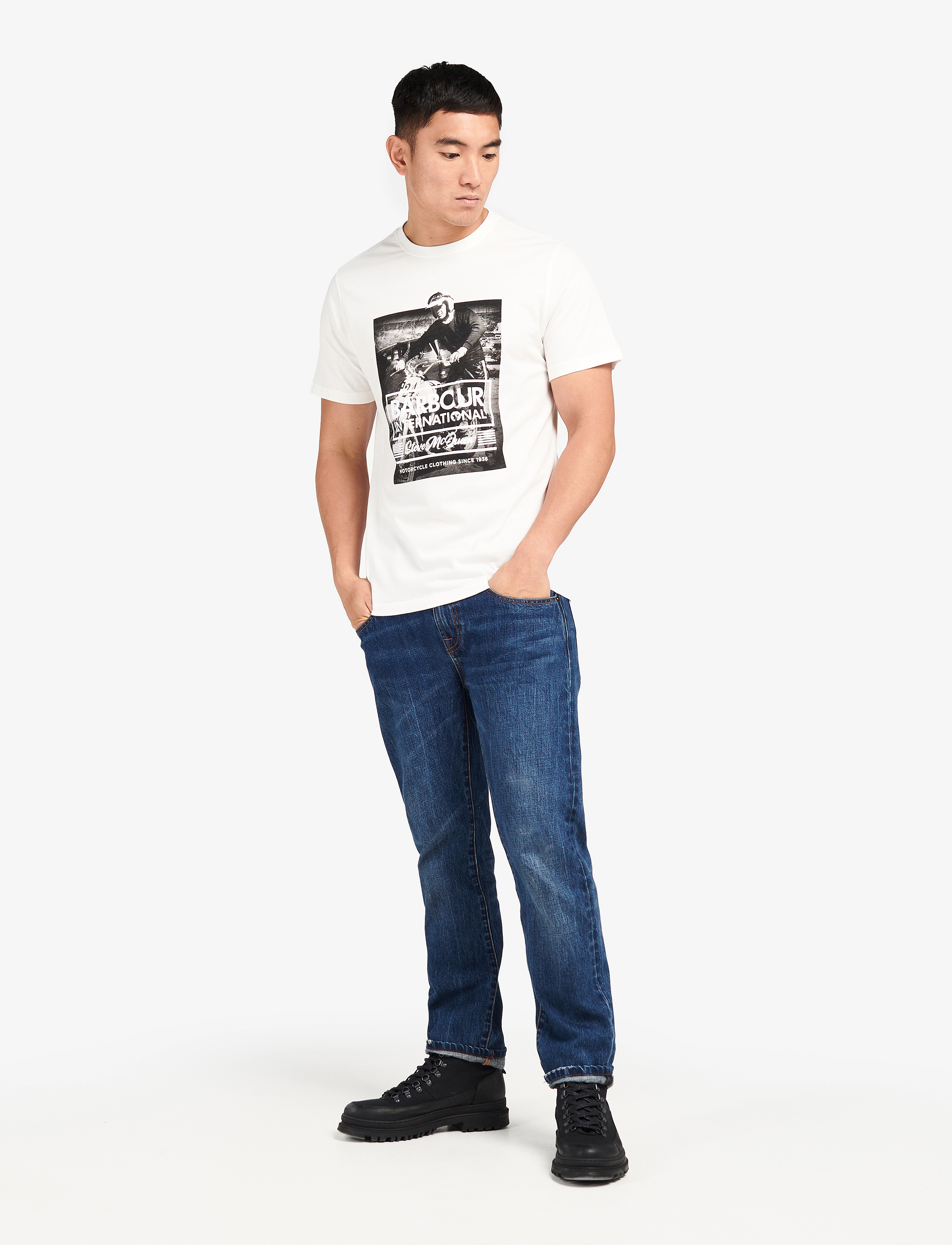 Barbour - B.Intl Morris Tee - whisper - 4
