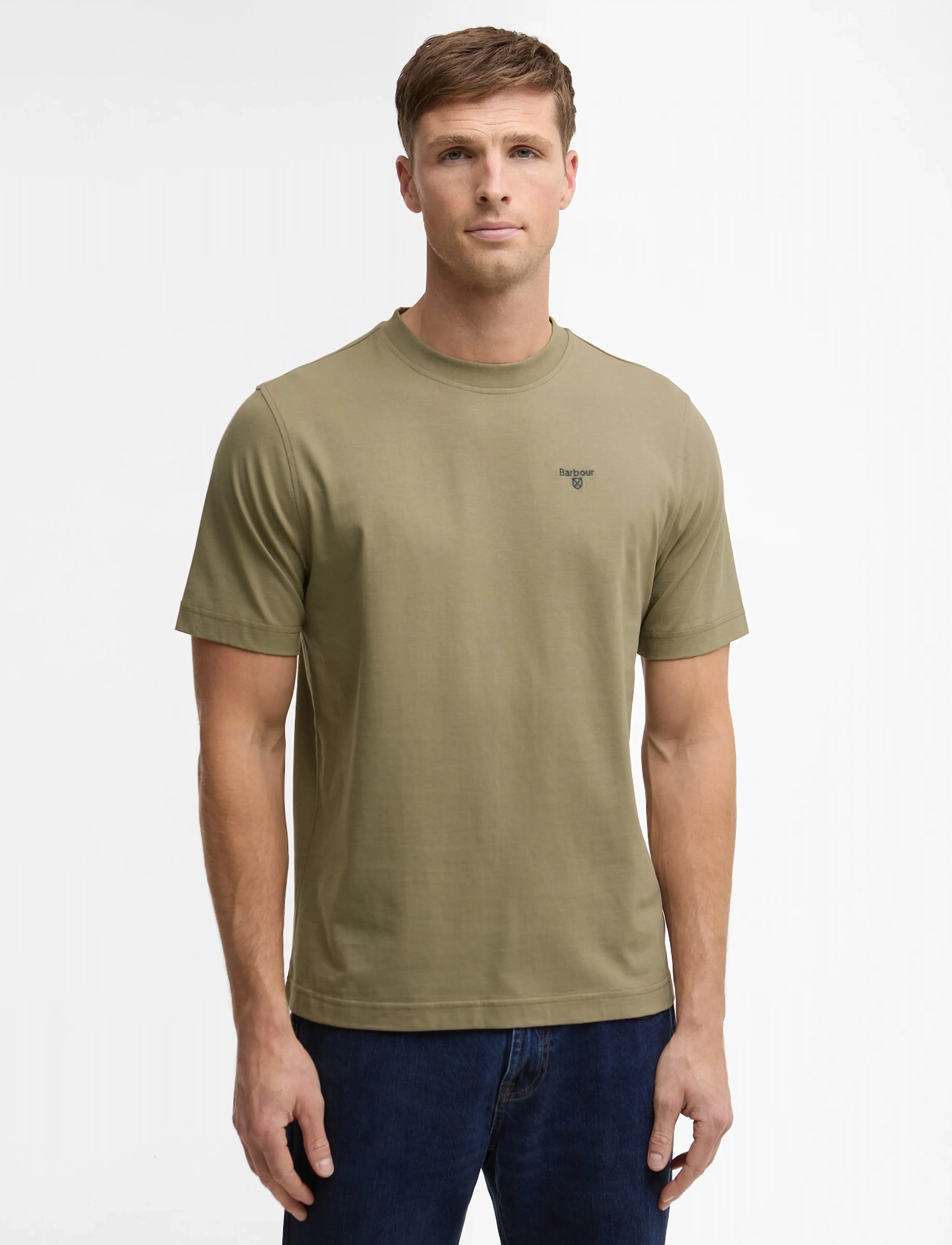 Barbour Barbour RF Sports T-Sh - Tøj - GREY OLIVE / khaki/green