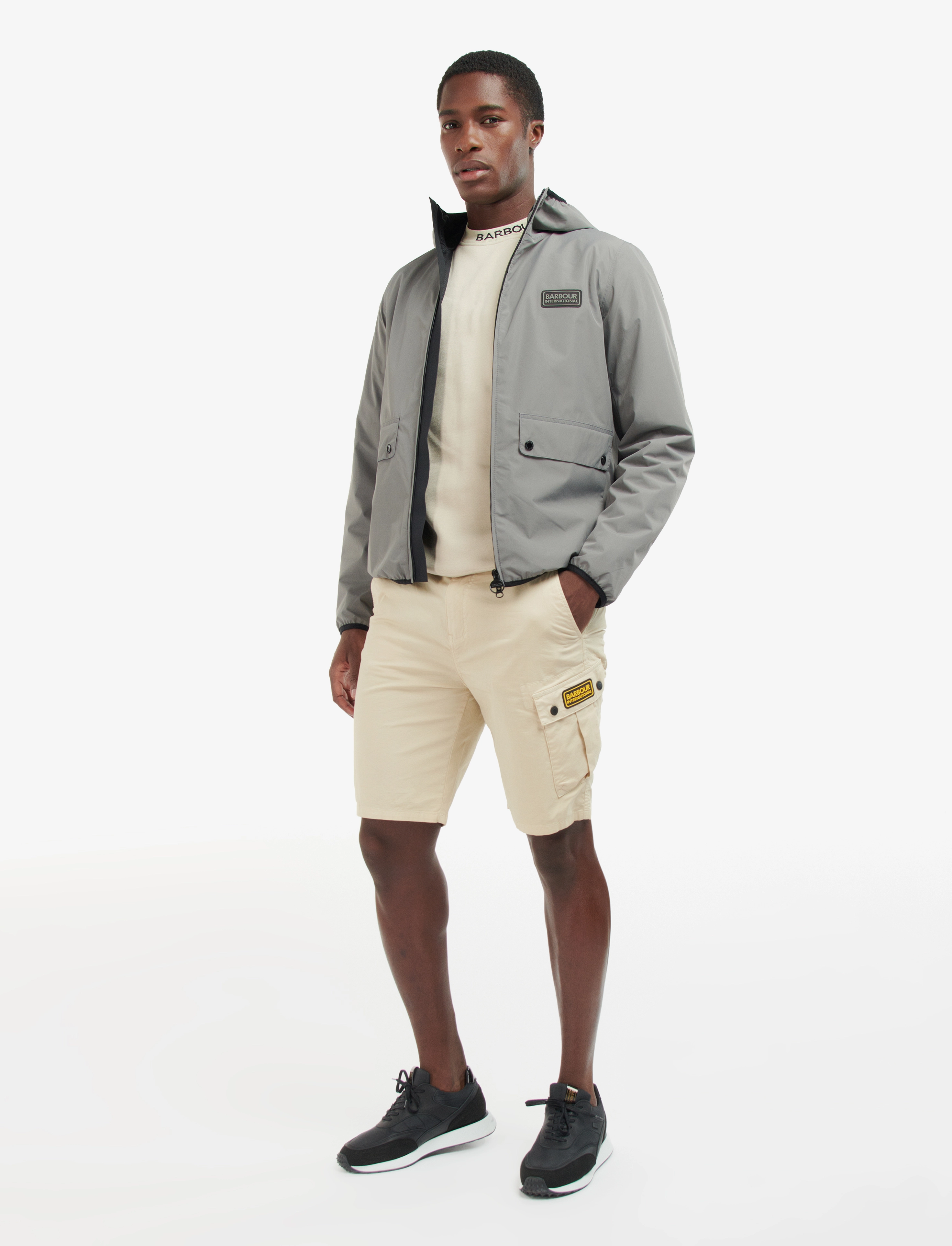 Barbour - B.Intl Kenetic Muz Jkt - mid grey - 4