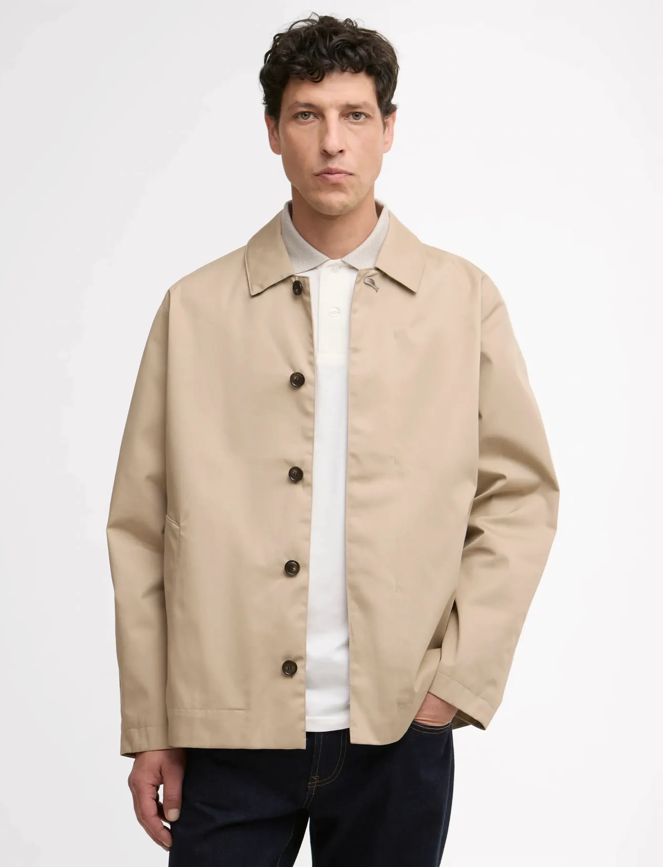 Barbour Barbour Short Rokig Wp, M, Beige, Jakker > Lette Jakker, Herre