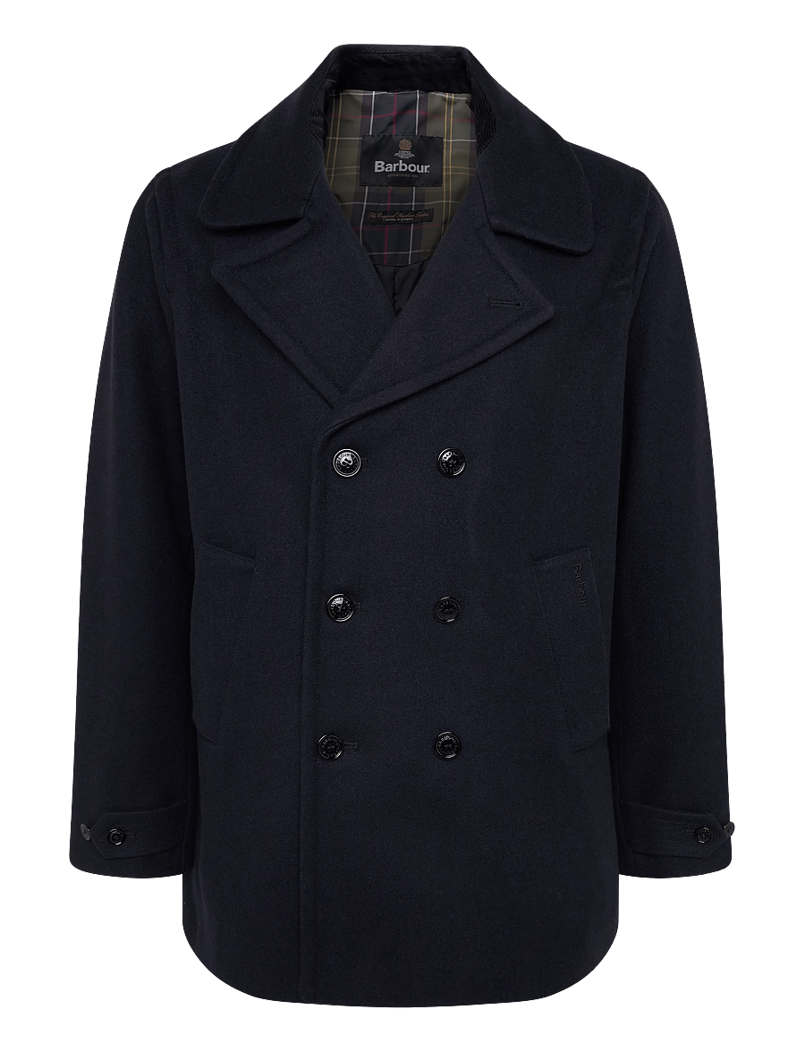 Barbour - Barbour Polzeath Wool Pea Coat - navy - 0