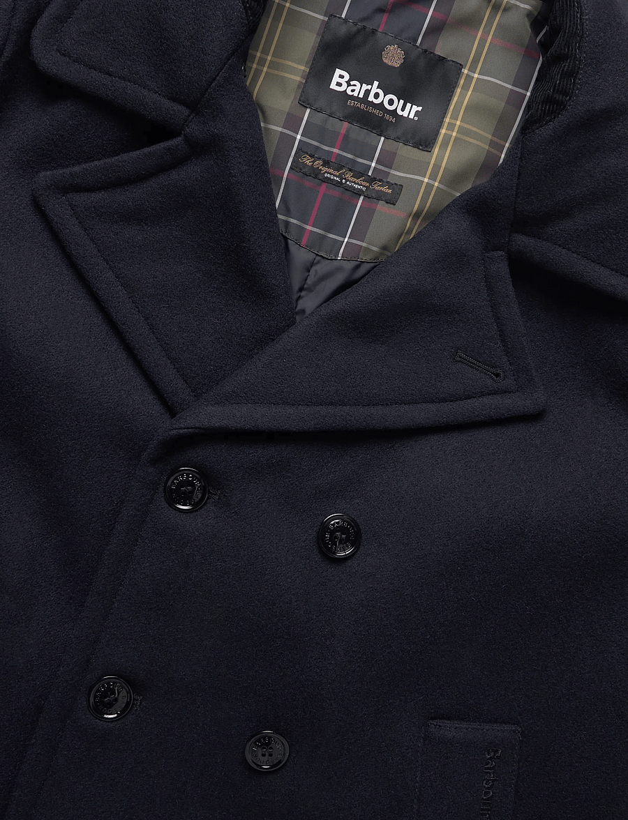 Barbour - Barbour Polzeath Wool Pea Coat - navy - 2