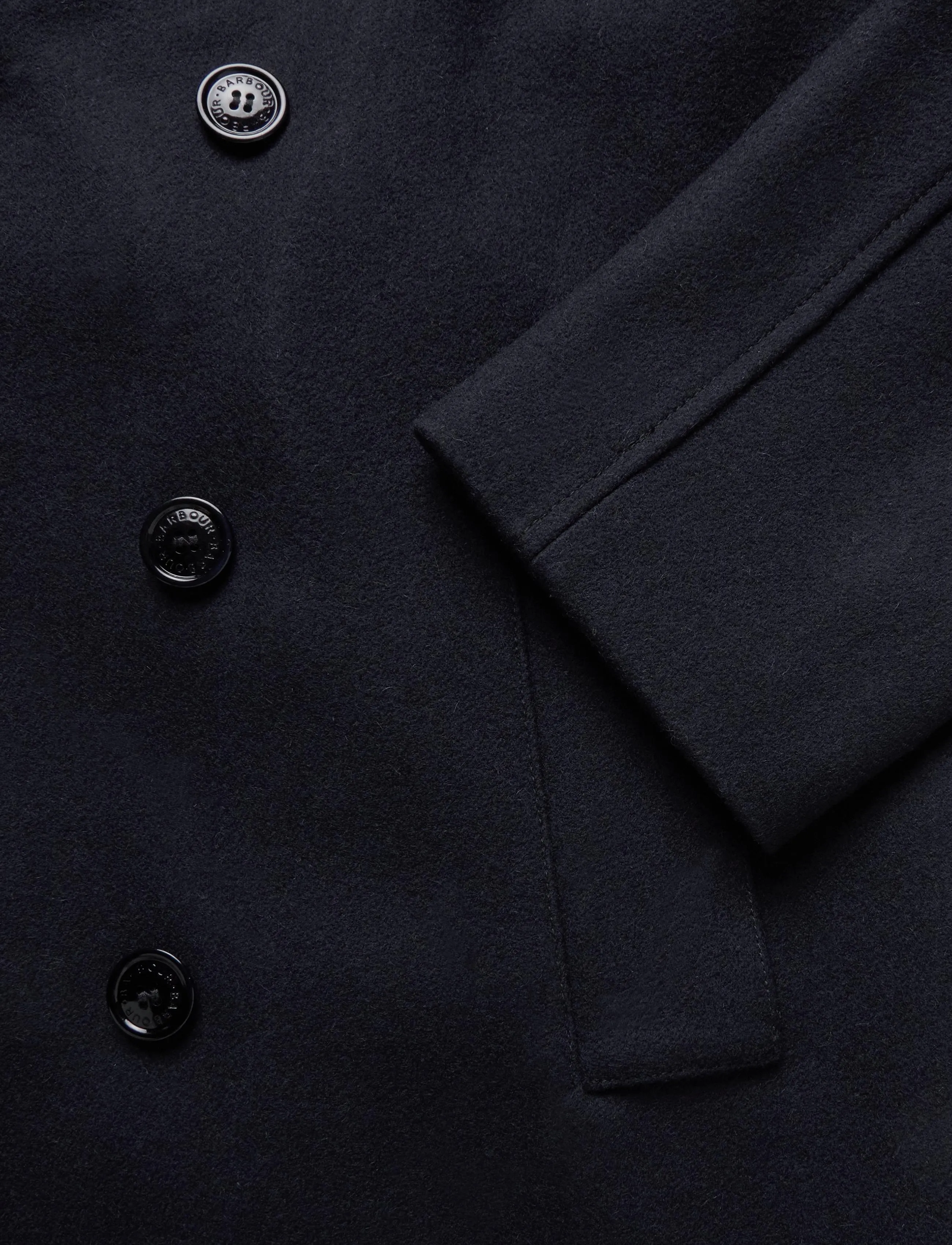 Barbour - Barbour Polzeath Wool Pea Coat - navy - 3