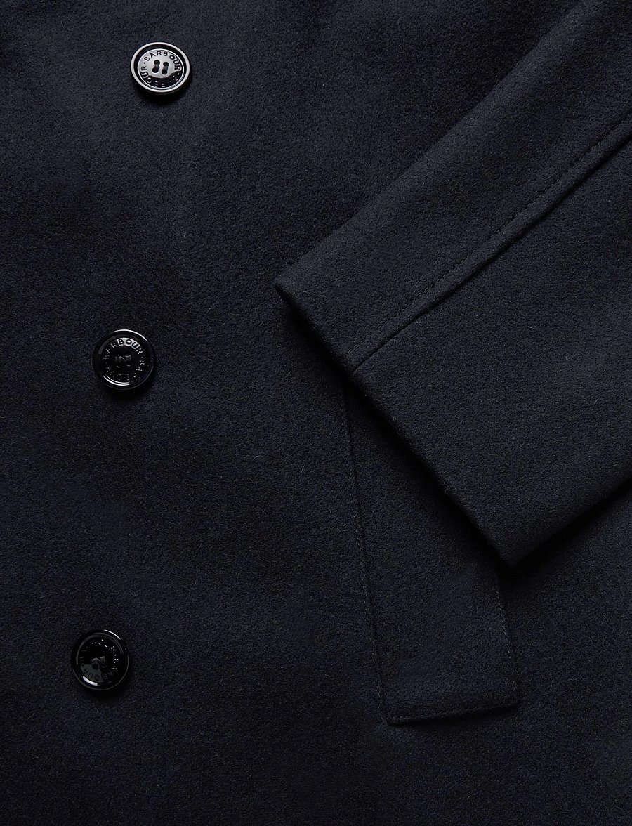 Barbour - Barbour Polzeath Wool Pea Coat - navy - 3
