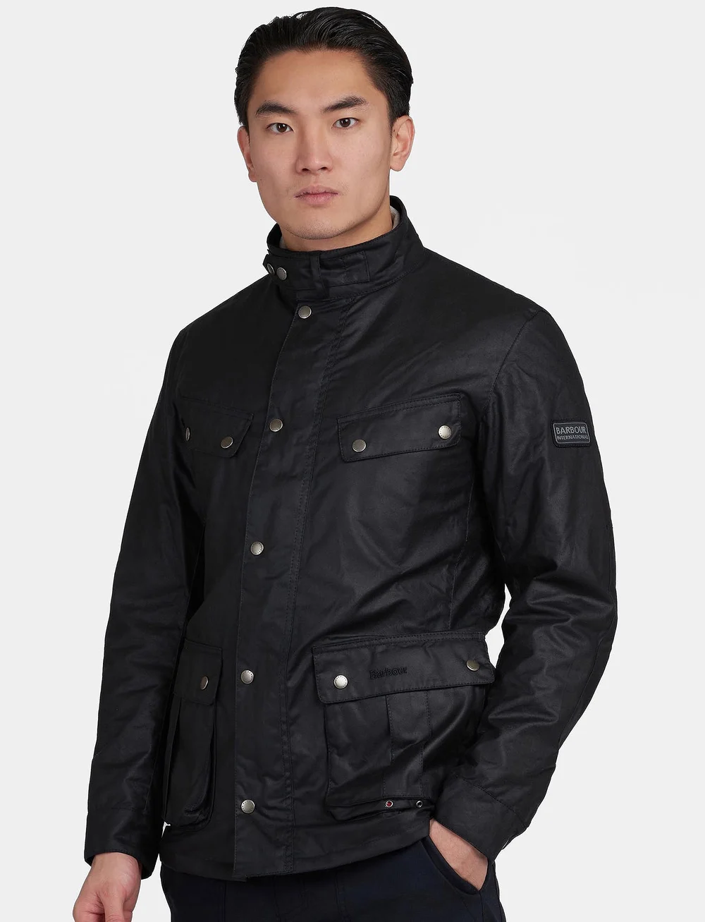 Barbour - B.Intl Duke Wax Jacket - tunna jackor - black - 0
