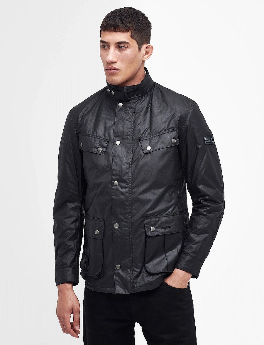 Barbour - B.Intl Duke Wax Jacket - Õhukesed jakid - black - 0