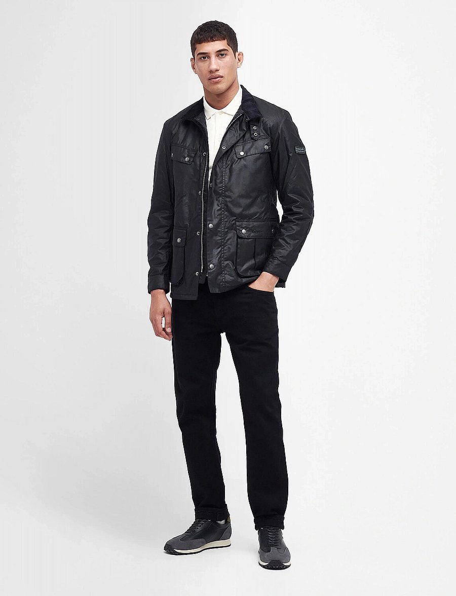 Barbour - B.Intl Duke Wax Jacket - Õhukesed jakid - black - 5