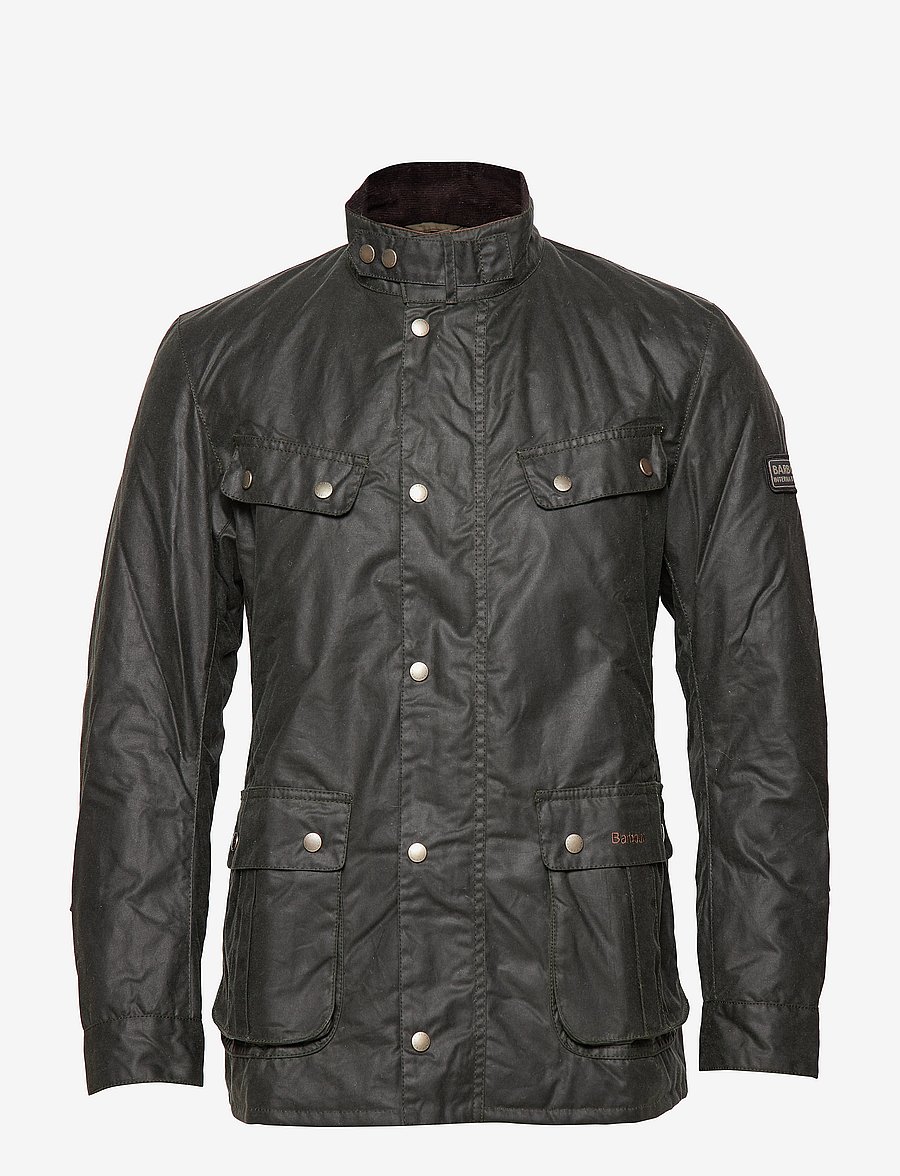 Barbour - B.Intl Duke Wax Jacket - light jackets - sage - 2