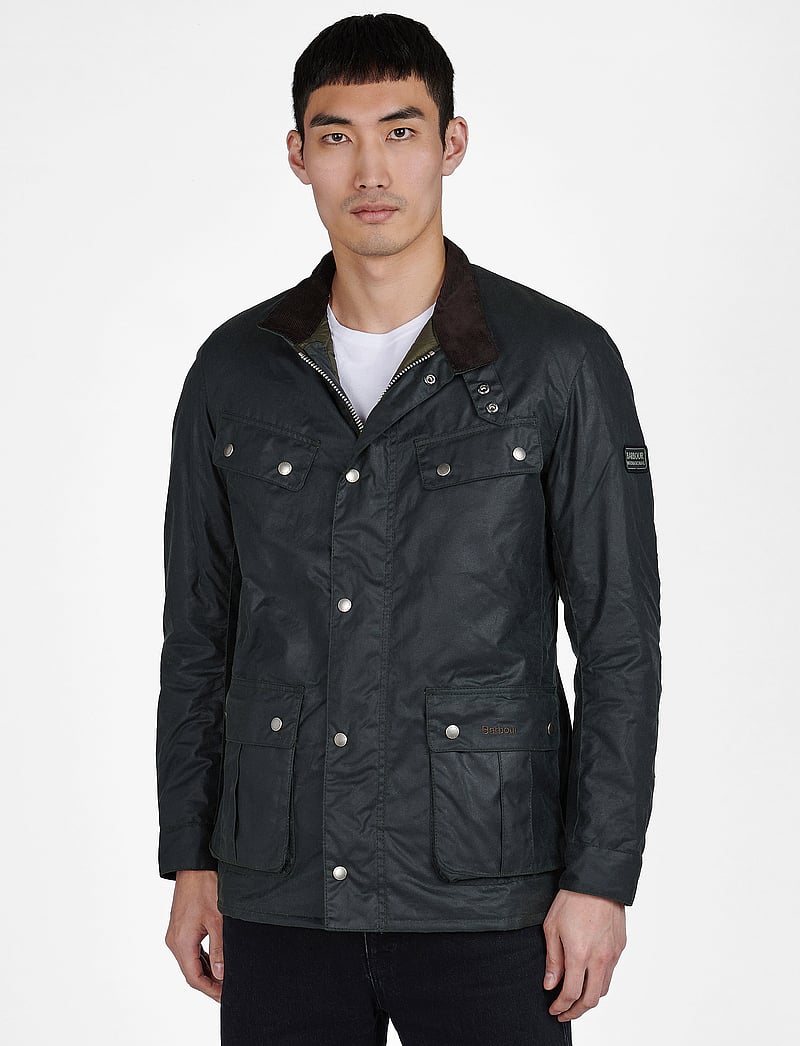 Barbour - B.Intl Duke Wax Jacket - vindjakker - sage - 0