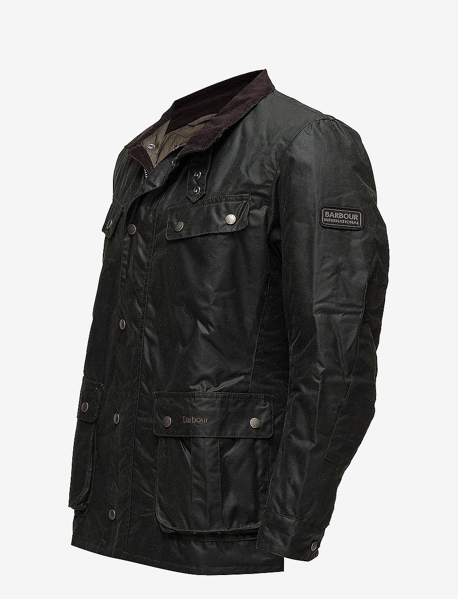 Barbour - B.Intl Duke Wax Jacket - light jackets - sage - 4