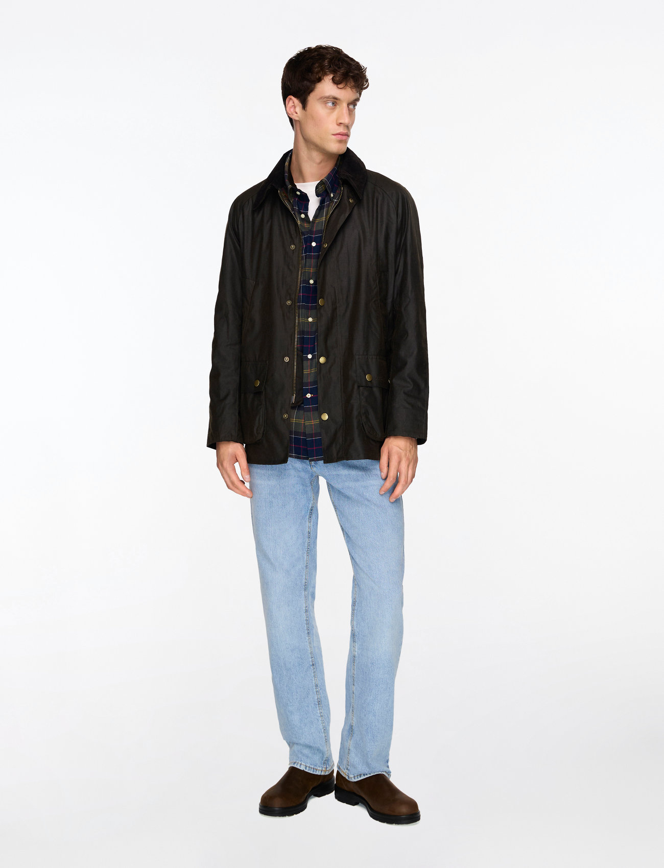 Barbour - Barbour Ashby Wax Jacket - tunna jackor - dk olive - 2