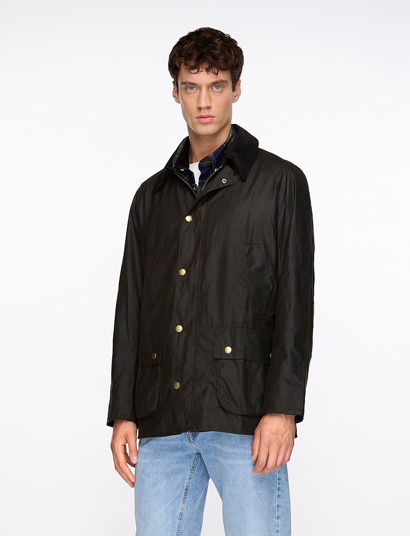 Barbour - Barbour Ashby Wax Jacket - tunna jackor - dk olive - 0