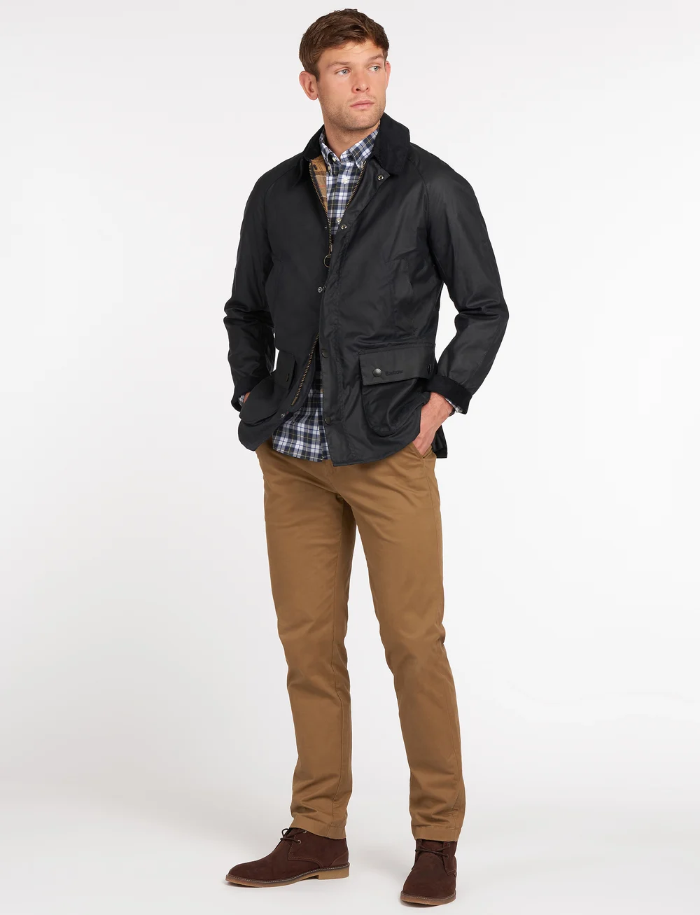 Barbour - Barbour Ashby Wax Jacket - tunna jackor - navy - 5
