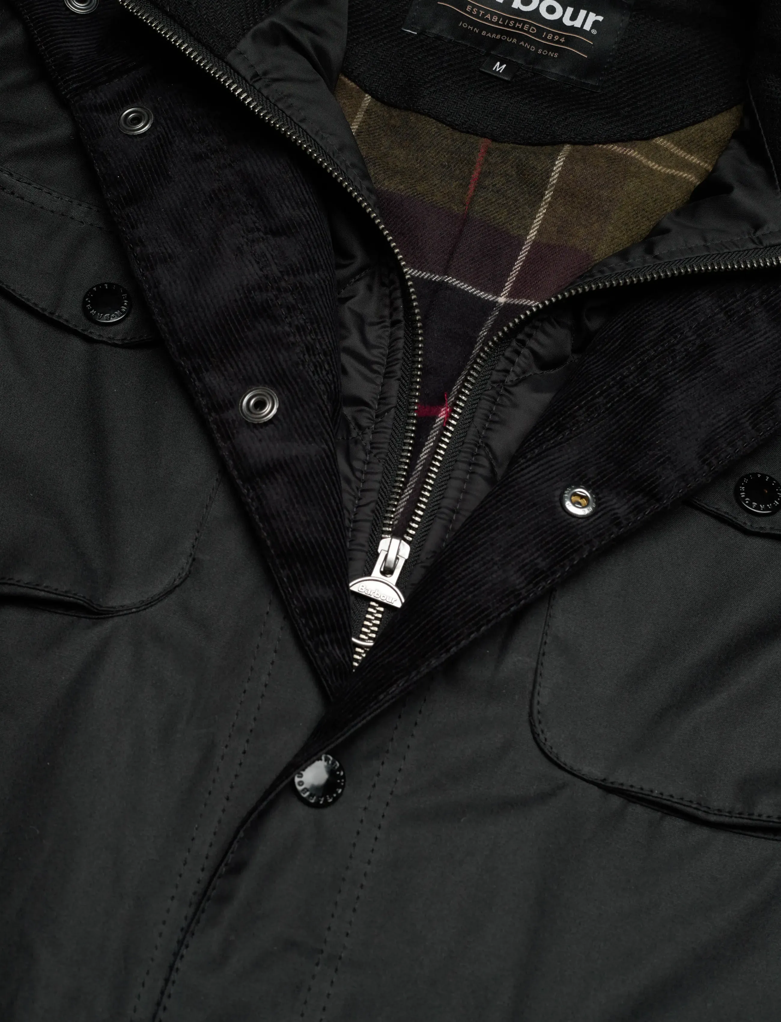 Barbour - Barbour Ogston Wax Jacket - vindjakker - black - 2