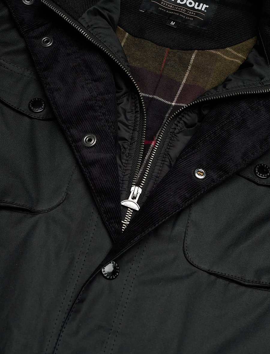 Barbour - Barbour Ogston Wax Jacket - leichte jacken - black - 2