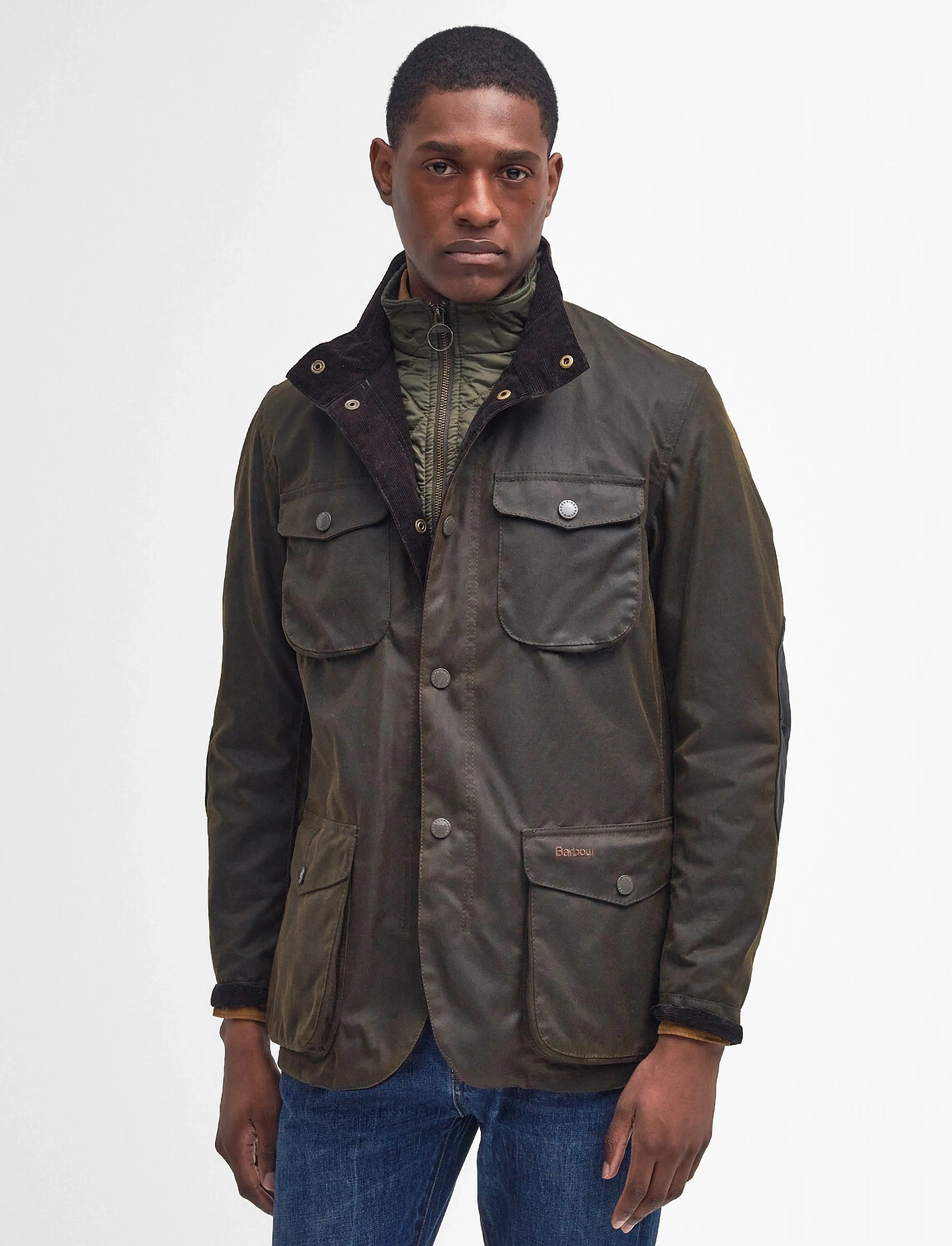 Barbour Barbour Ogston Wax Jacket, S, Khaki green, Jakker > Parkaer, Herre