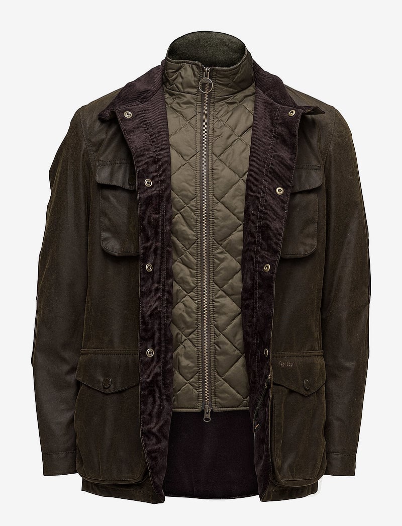 Barbour - Barbour Ogston Wax - winter jackets - olive - 4