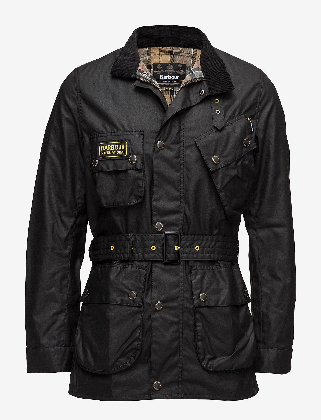 Barbour - Barbour International Slim International Wax Jacket - light jackets - black - 1