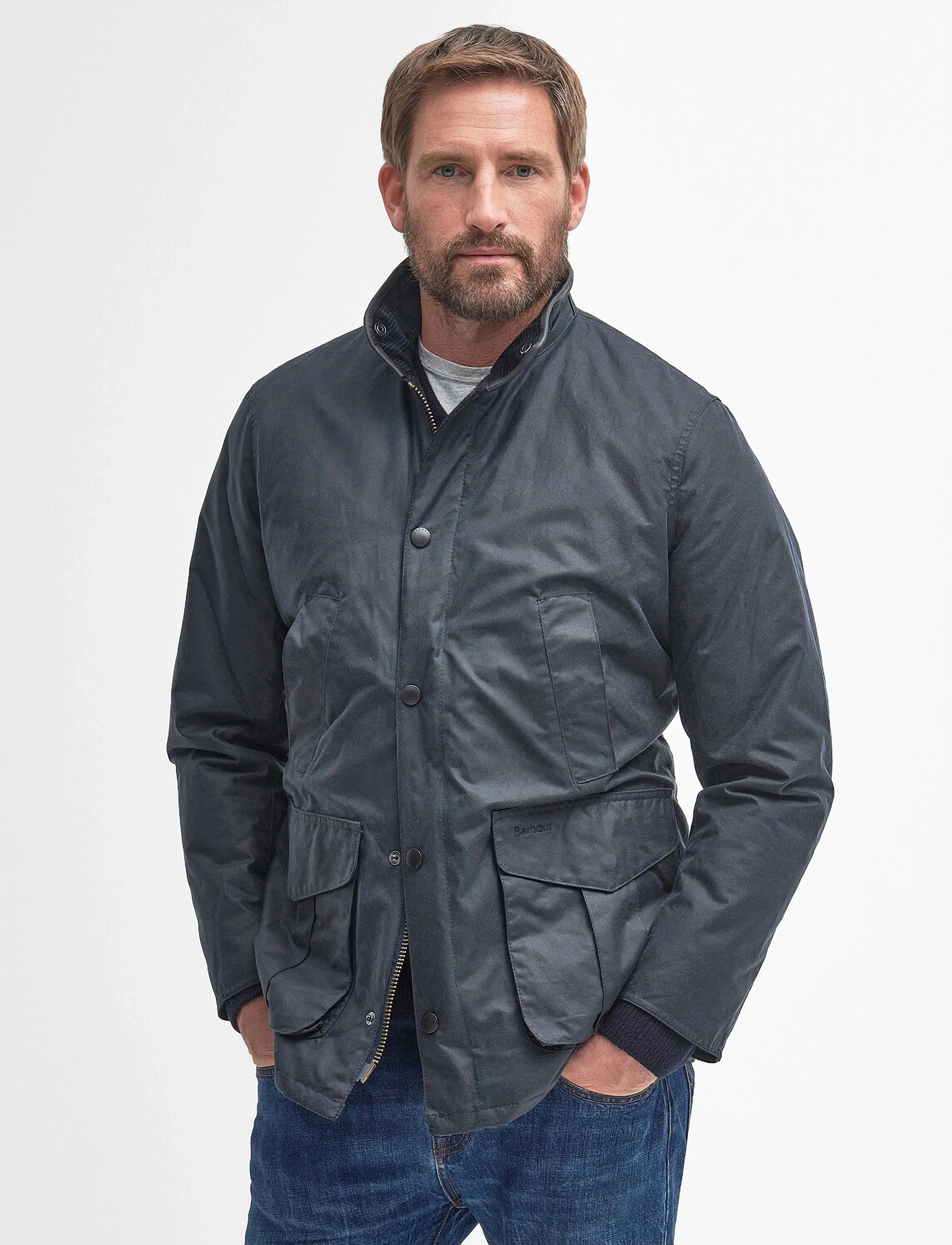 Barbour Barbour Hereford Wax - Winter jackets - NAVY / black