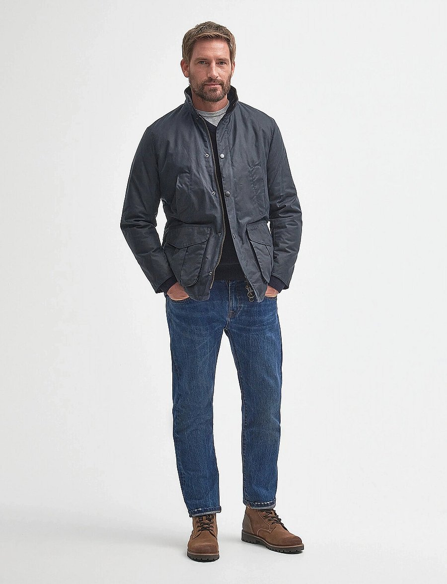 Barbour - Barbour Hereford Wax - parkas - navy - 5