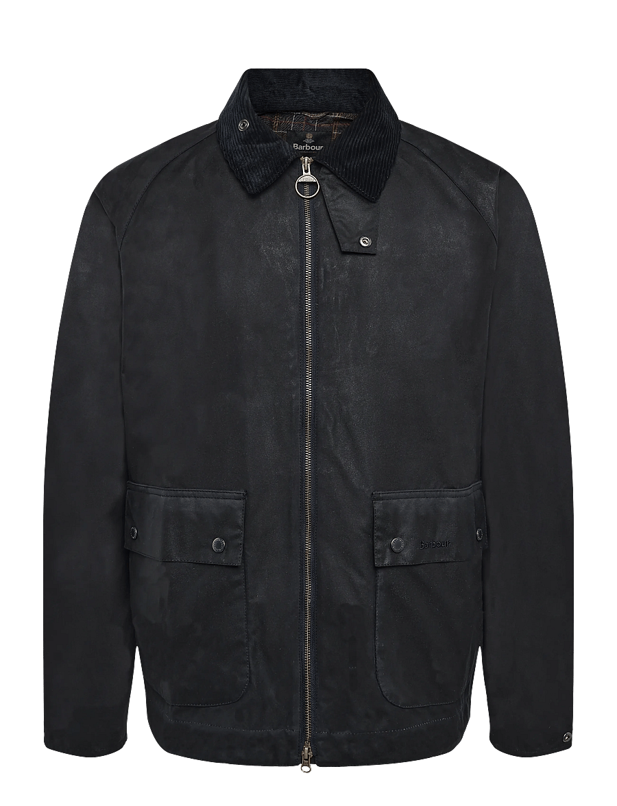 Barbour - Barbour Short Bedale Wax Jacket - höstjackor - navy - 0