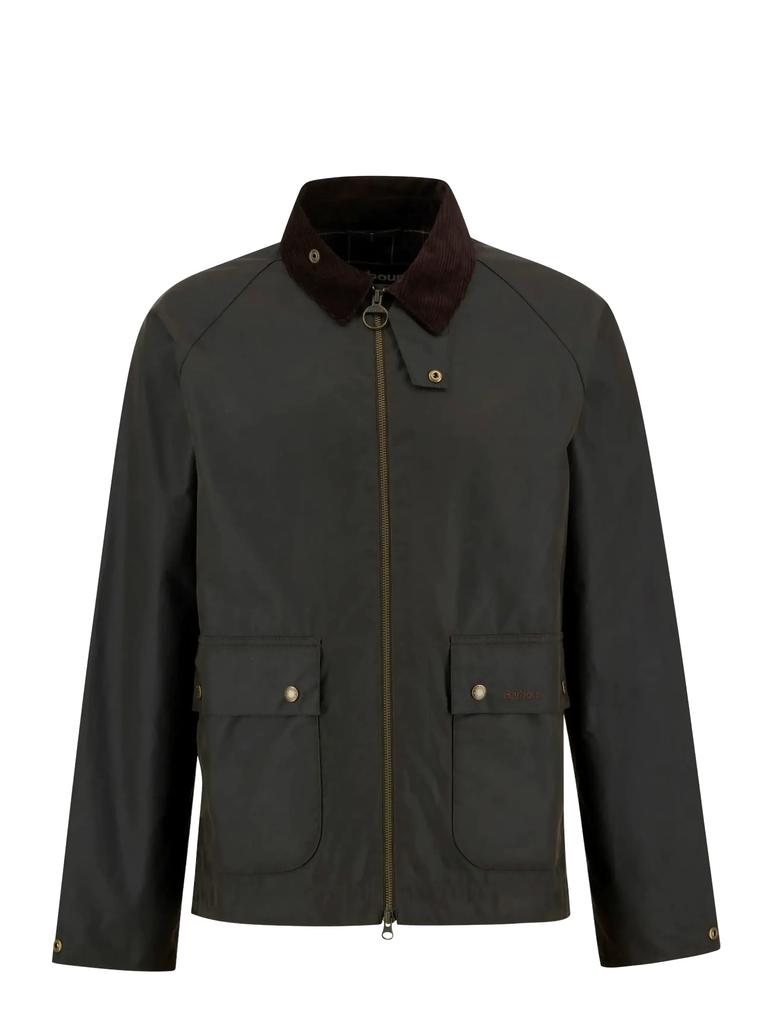 Barbour Short Bedale Wax Jacket - OLIVE