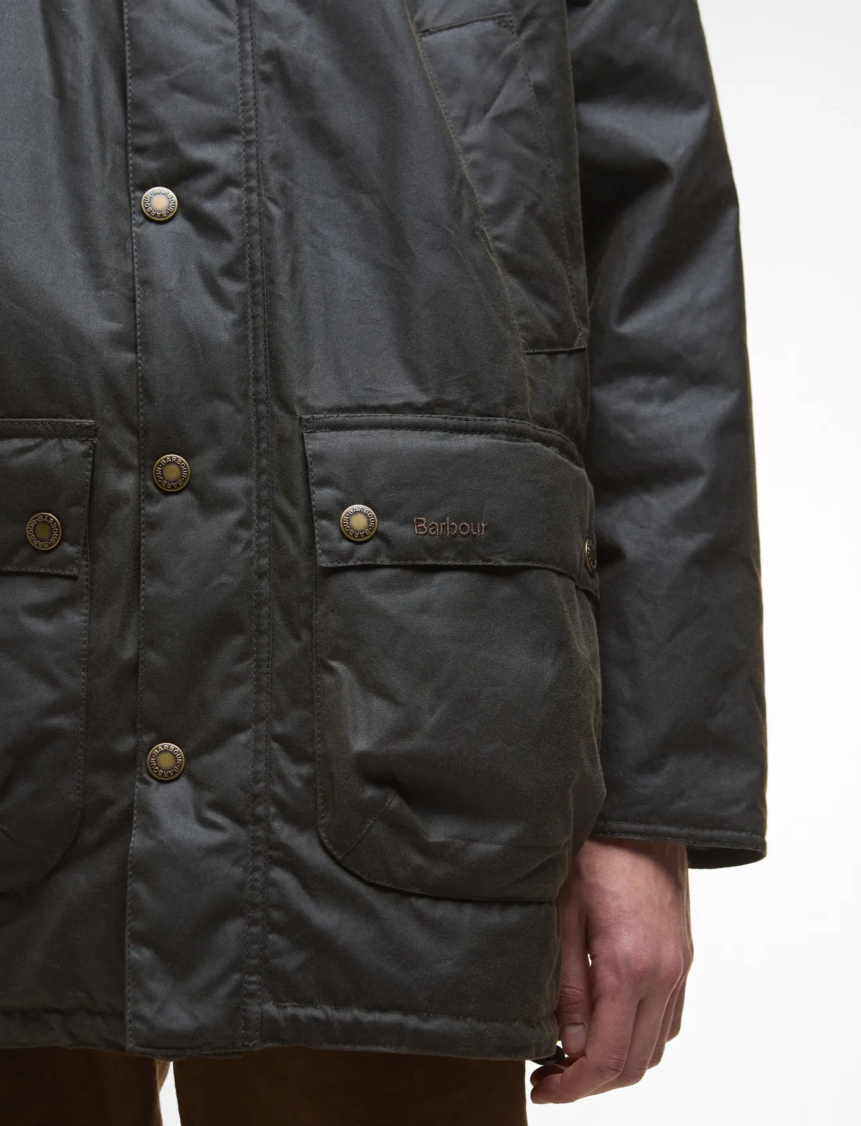 Parka Bedale Wax olivgrön 7