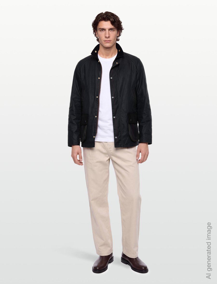 Barbour - Barbour Icons Patch Bedale Wax Jacket - syystakit - sage - 0