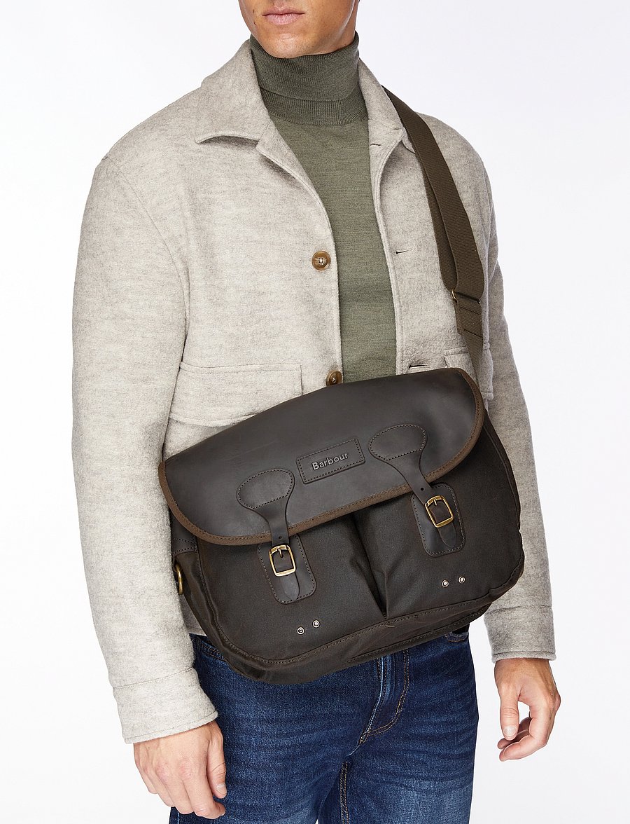 Barbour - Barbour Wax Leather Tarras Crossbody - hversdagsleg tíska - olive - 0