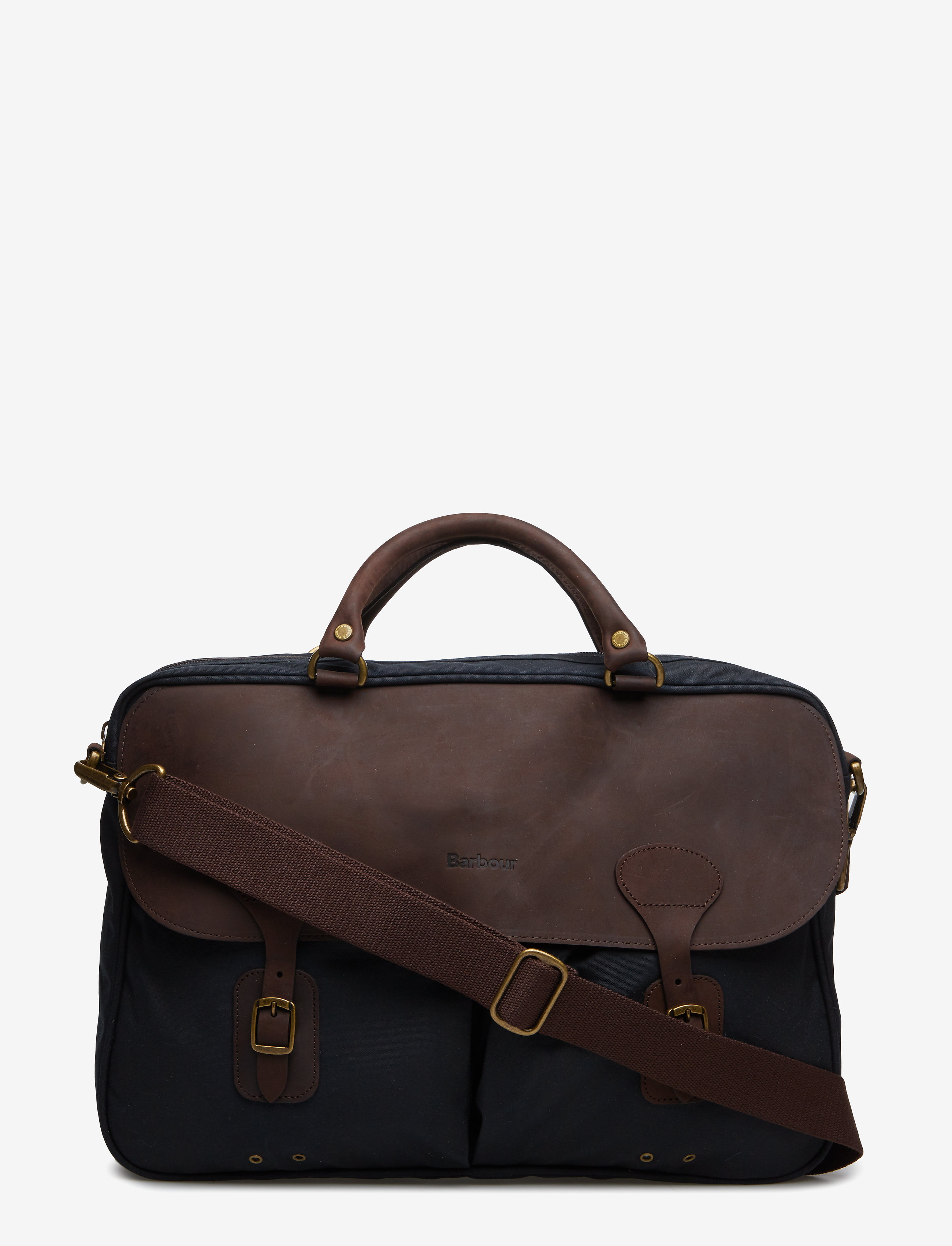 Barbour Barbour Wax Briefcase - Taschen - NAVY / brown