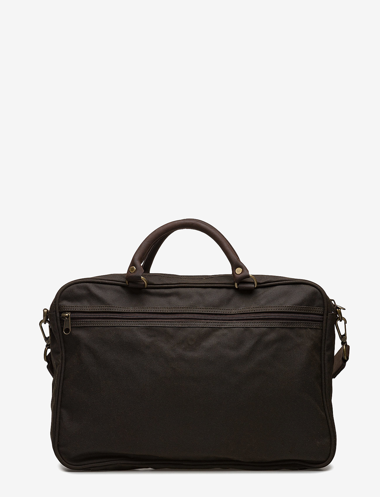 Barbour - Barbour Wax Leather Briefcase - laukut - olive - 1