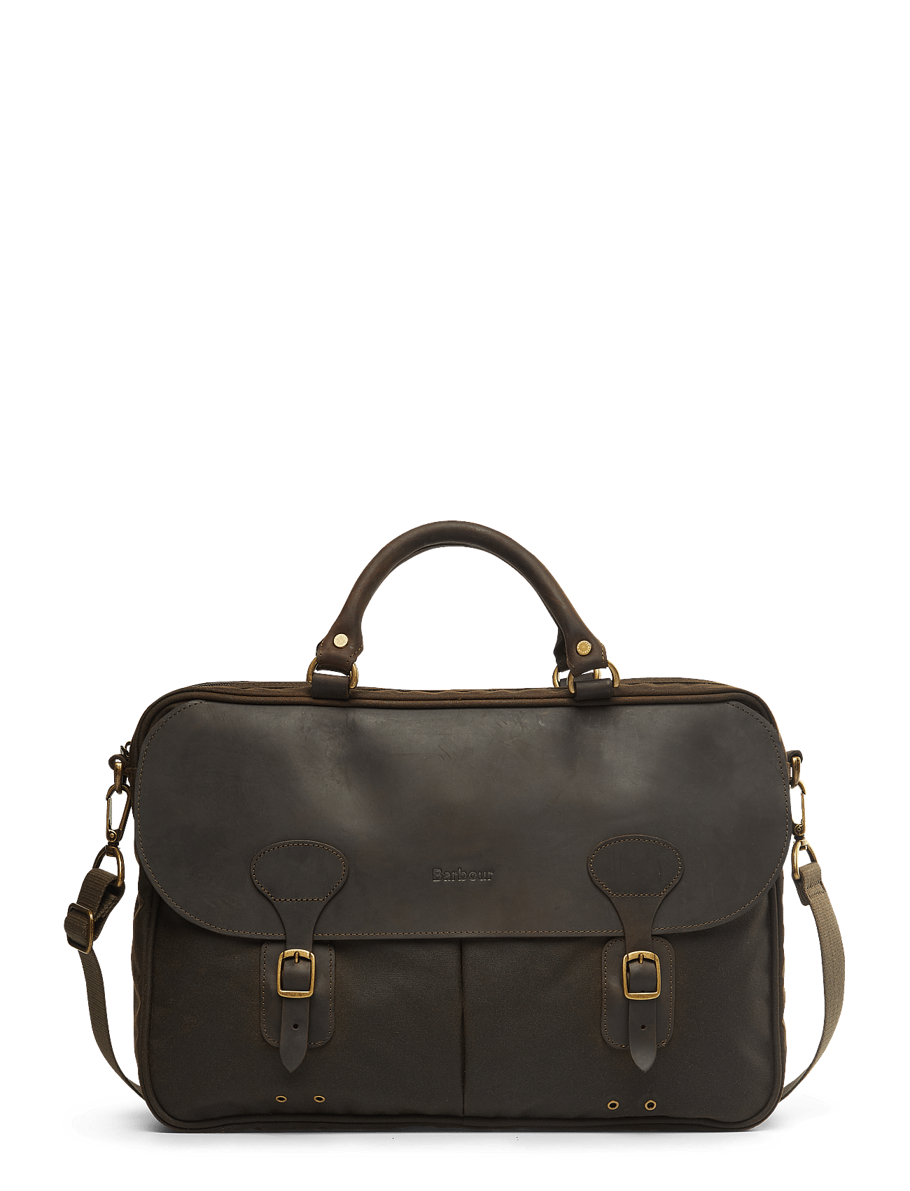 Barbour Barbour Wax Briefcase - Brown - ONE SIZE