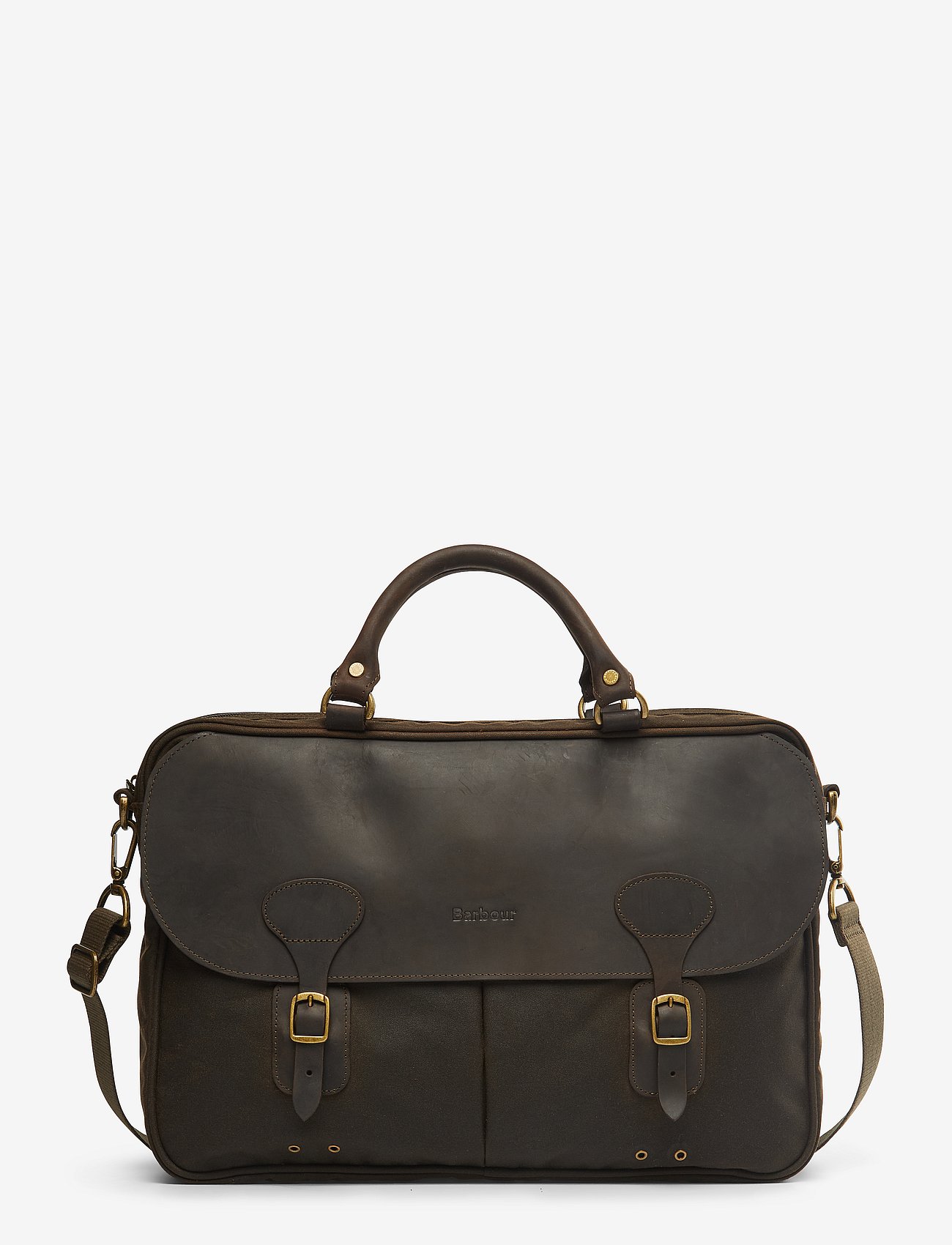 Barbour Barbour Wax Briefcase - Brown - ONE SIZE