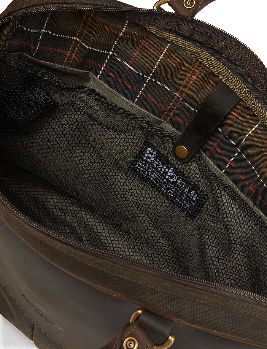 Barbour - Barbour Wax Briefcase - shop by occasion - olive - 5