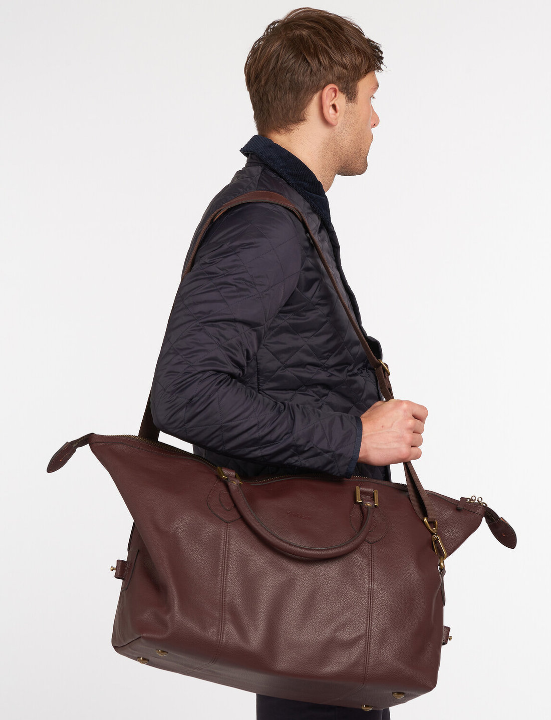 Barbour Barbour Leather Med Travel Explorer Weekend Bags Boozt