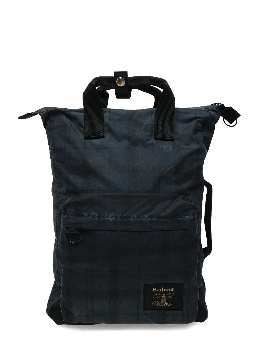 Barbour - Barbour Field Wax Backpack - osta olukorra järgi - navy tartan - 0