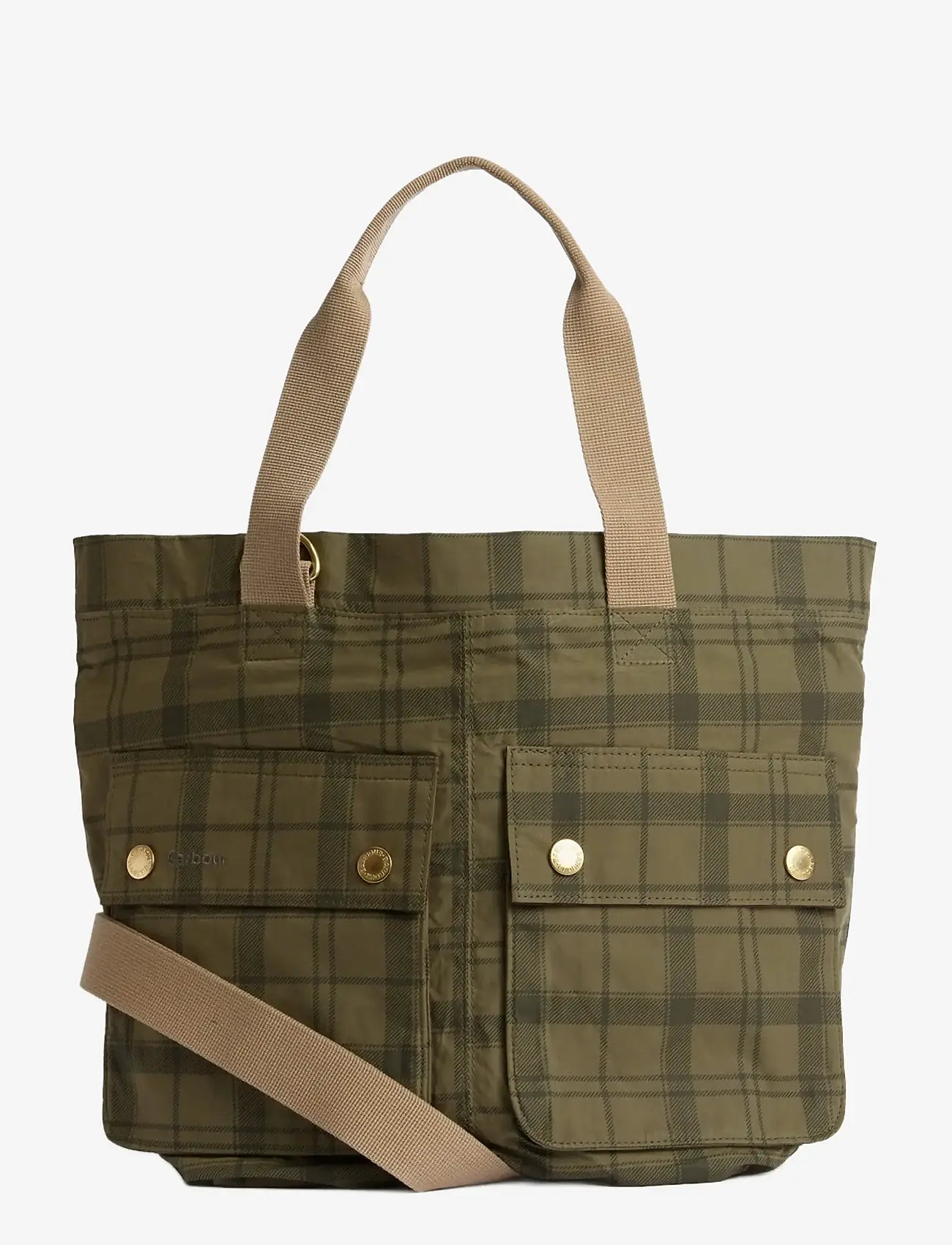 Barbour - Barbour Tport Carry al - shop by occasion - dusky green tartan - 1